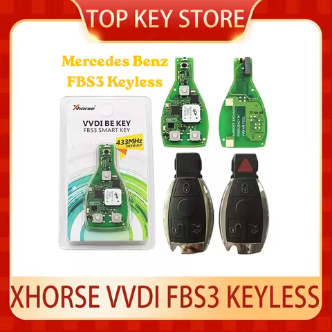 Xhorse XSBZ01 VVDI BE KEY FBS3 Smart key Keyless 433Mhz 315Mhz W204 W207 W212 W164 W166 W221 VVDI MB