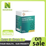 【nourigo】[Cordyceps Cicadae 350mg (60'S)虫草 金蝉花 | Eye Supplement | Trea‘tment For Glaucoma | tina gkb