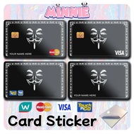 [ Anonymous Hero Card ] Touch n Go Card Sticker TNG Card/BANK CARD/Watsons Card/ACCESS/MASTER/VISA/C