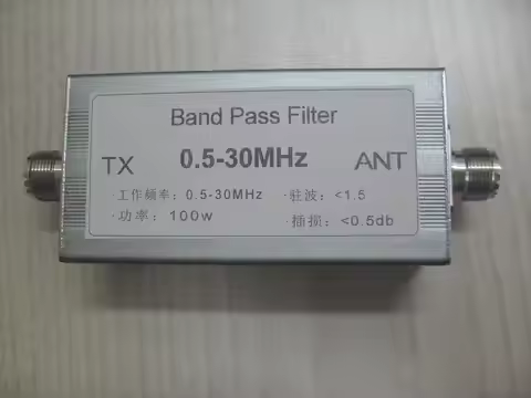 0.5- 30MHz Band Pass Filter The Band Pass Covers Medium Wave And Shortwave