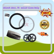 Wheelchair Accessories 16inch 16x1.75 = 16x1 3/8 solid tires Only tayar kerusi roda tires