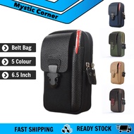 Men Outdoor Multi-layer Oxford Cloth Phone Bag Men Handphone Beg - 6.5 inch phone Beg Tali Pinggang 