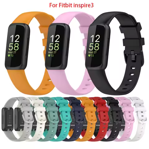 Watch Strap for Fitbit Inspire 3 Silicone Band Watchband Bracelet for Fitbit Inspire 3 Strap Wristba