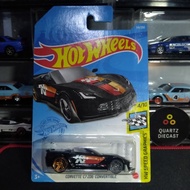 Hot Wheels Corvette C7 ZO6 Convertible Black Gloss Livery K&N