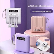 SG Local Stock FAST Charging Power Bank with Detachable Cable Mini Power Bank 20000mAh