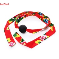 AAA Black Round Toy Mouth Ball Flower Cloth Mouth Plug Binding Hand Multi-Functional Couple Room Bal