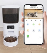 手機遙距操作 USB 通話錄影視頻 定時自動餵食機 貓用  Remote control built-in camera timer automatic feeding machine auto fe