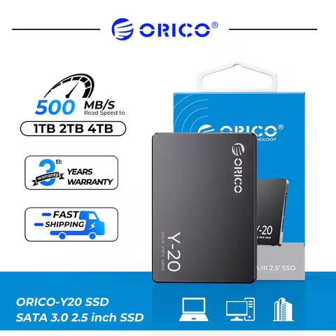 ORICO Y20 2.5'' SATA SSD 128GB 256B 512GB 2.5 Inch SATA3.0 Internal Solid State Hard Drive Design fo