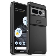 全城熱賣 - 適用於谷歌 Pixel 7 Pro 領航者推窗二合一手機殼（黑色）
