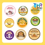 Round Label Stickers/ Label Stickers Round Cutting Labels HR Food Sticker/s Design Sticker Labels