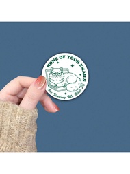 1/3 miếng dán văn phòng hình mèo ngộ nghĩnh - "Không email nào của bạn tìm thấy tôi" Miếng dán vinyl