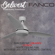 (MOST POPULAR FAN! LONGEST WARRANTY) FANCO B-STAR Ceiling Fan 3 Blades 36 Inch 46 Inch &amp; 52 Inch
