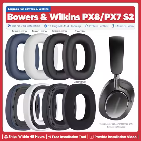 Replacement Ear Pads For Bowers&Wilkins PX7 S2 PX8 Wireless Headphone Accessories Headset Ear Cushio