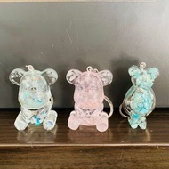 螢石 粉晶 天河石 熊仔🐻‍❄️水晶碎石 滴膠鎖匙扣