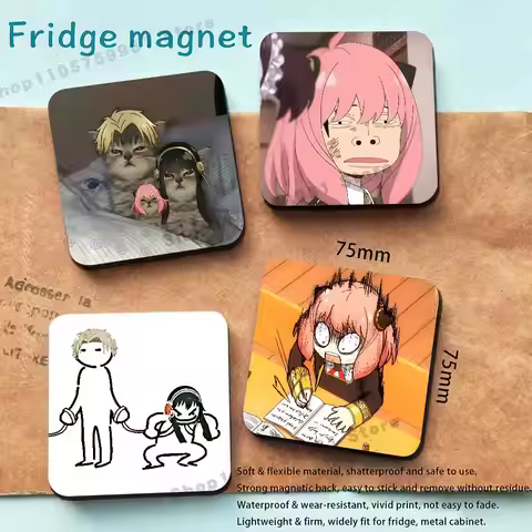 Pink Hair Anya Forger SPY Magnet Refrigerator Fridge Sticker for Home Decor DIY Wall Decor