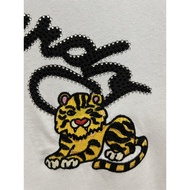 ED Edhardy Street Wear Printed Hot Diamond Embroidered Letter Tiger Head Summer New Style Cotton Lin