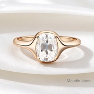 Retro Style Engagement Ring Old Mine Cut Real Moissanite Diamond Ring 2CT Taylor Proposal Ring