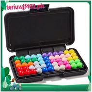 Pearl Beads Pyramid IQ Game: 200 Challenges 3D Puzzle Plate for Enhancing Children'S Logic Skills