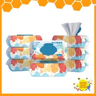 Disposable Seashell Design Kids Toilet Hygienic Tissue Baby Kid Non-Alcohol Toilet Wipes Wet Tissue 