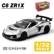 LEO 1:32 Corvette C8 ZR1X Diecast Model Car Alloy Cars Toys Collection Gift For Kids Boy Girl