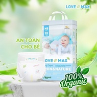 (Buy 2 Bags Get 1 Free Washing Capsule) Love Max Oganic Diapers / Diapers For Baby M50 / Ll50 / XL50 / XXL50 /XXXL50