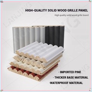 Solid Wood Grid Board Internet Celebrity Background Wall Grid Board Great Wall Board Semi-Circular D