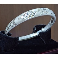 F0049: 999gelang perak, berat 20.51g, saiz cincin: 55.9__70.3mm, lebar: 4.1__8.8mm, harga: Rm412