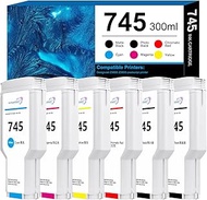 745 Ink Cartridges (6pk-300ml) Replacement for 745 Ink Cartridge 745 F9K01A F9K02A F9K03A F9K04A F9K