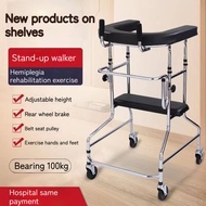 Walker for elderly Adult walker Cane Stainless steel walker Tungkod for senior With wheels and Seat