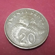 koin 20 cent singapore 2009