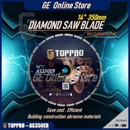 TOPPRO 14''/350mm - AS350EB Asphalt Diamond Saw Blade - Wet
