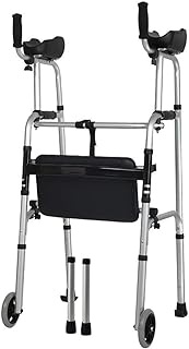 Walkers for seniors Walking Frame, Folding Adjustable, Portable,Compact Elderly Walking Medical Mobility Aid for Handicap,Space Saver rollator walker, Durable Mobility Aid The New