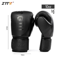 พร้อมส่ง ZTTY นวมมวย2คู่ถูกๆ นวมชกมวย 10-16oz ซ้อมมวย มวย หนา6 ซม.หนัง PU 1 คู่ muay thai gloves นวม