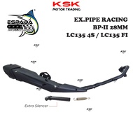Espada BP-II Back Pressure Exhaust Pipe Yamaha LC135 4S / V8 Fi 28mm 32mm Racing Standard Cutting ek