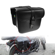 HBGER กระเป๋าสะพายข้างมอเตอร์ไซค์อเนกประสงค์2ชิ้นกระเป๋าอานม้าเดินทางกระเป๋าเครื่องมือสำหรับ Harley