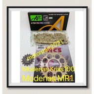Modenas kriss 100/ Modenas CT110 / MR1 415 sprocket set mcs rantai aji racing