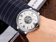 路易威登Lv手錶 玫瑰金腕錶 個性大錶盤時尚真皮腕錶女錶圓形日曆石英手錶尺寸33mm 11mm
