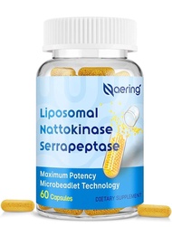 ✨️พร้อมส่ง✨️Liposomal Nattokinase 12000 FU Serrapeptase 60 Capsules