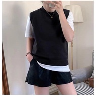 vest for woman vest for men knitted vest top for woman round neck ootd B080