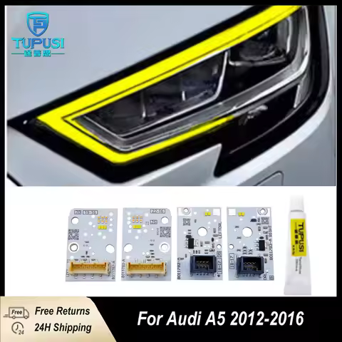 Yellow DRL LED Board For AUDI A3 RS3 S3 2017-2020 LED Daytime Running Lights Headlight LED Light Tur