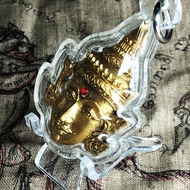 近代泰國北部第一法術高僧 ,恩師帕亞贊傍洩/ 阿贊傍洩" 《帕納啦燙・金面天神》同期出廟最高級版本&後入金銀符管