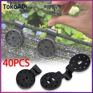 20PCS Klip Jaring Peneduh Matahari Alat Berkebun Greenhouse Shade Cloth Fix Clamp Plastik Grommet Pa