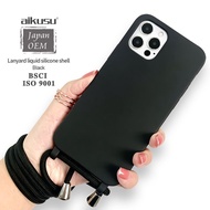 Crossbody Handphone Case With Necklace Lanyard Strap for iPhone 15 series
