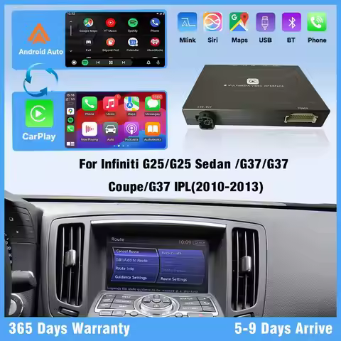 Wireless CarPlay for Infiniti G25 Sedan G37 IPL Coupe Support Android Auto Navigation Mirror Link Re