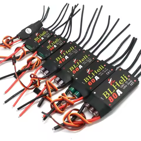 BLHeli 12A 20A 30A 40A 50A 60A 80A Brushless ESC with UBEC for Quadcopter Aircraft Model Fixed Wing 