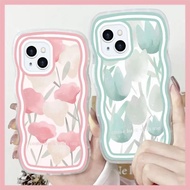 Casing Xiaomi Mi 11 Lite 11T 9T Pro 12T Color Flower Wave Frame Phone Case Soft TPU Shockproof Cover