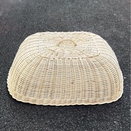 Tudung saji anyaman rotan segi empat ruang makan Rattan woven dish cover food cover square handcraft