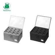 Kesoto Shoe Organizer 16 Compartments Storage Container for Under Bed Cabinet Flats