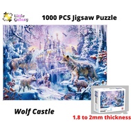 [Ready Stock] 1000PCS High Quality Jigsaw Puzzle, 70x50cm, 1.8 to 2mm Thickness - Wolf Castle