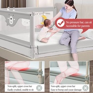 (10TH Gen)Baby Bed Fence Safety Bed Gate Guard Kids Anti-Fall Bed Guard Rail 1.5m /1.8m /2m